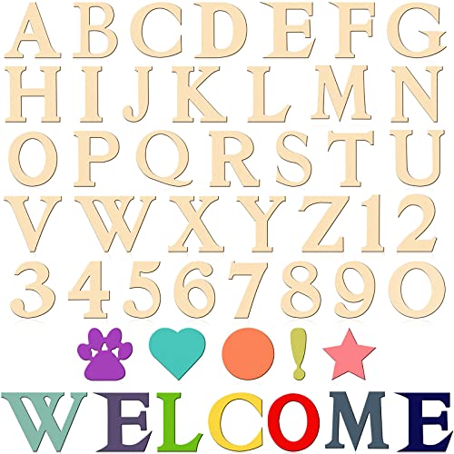 984 Pieces 1 Inch Wooden Alphabet Letters Unfinished Wood Numbers Small Wooden Craft Letters Blank Wood Heart Star Paw For Home Decor Spelling Education Homemade Crafts #TOP7