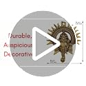Image of Kalakriti Gold Plated Ganesha Idol for Home Decor with Surya Chakra | Ganeshji Ganpati murti Statue Religious Idol | Wall hangings Lucky Fengshui Deal| Diwali Decorative Gifts Showpiece, 1 pc