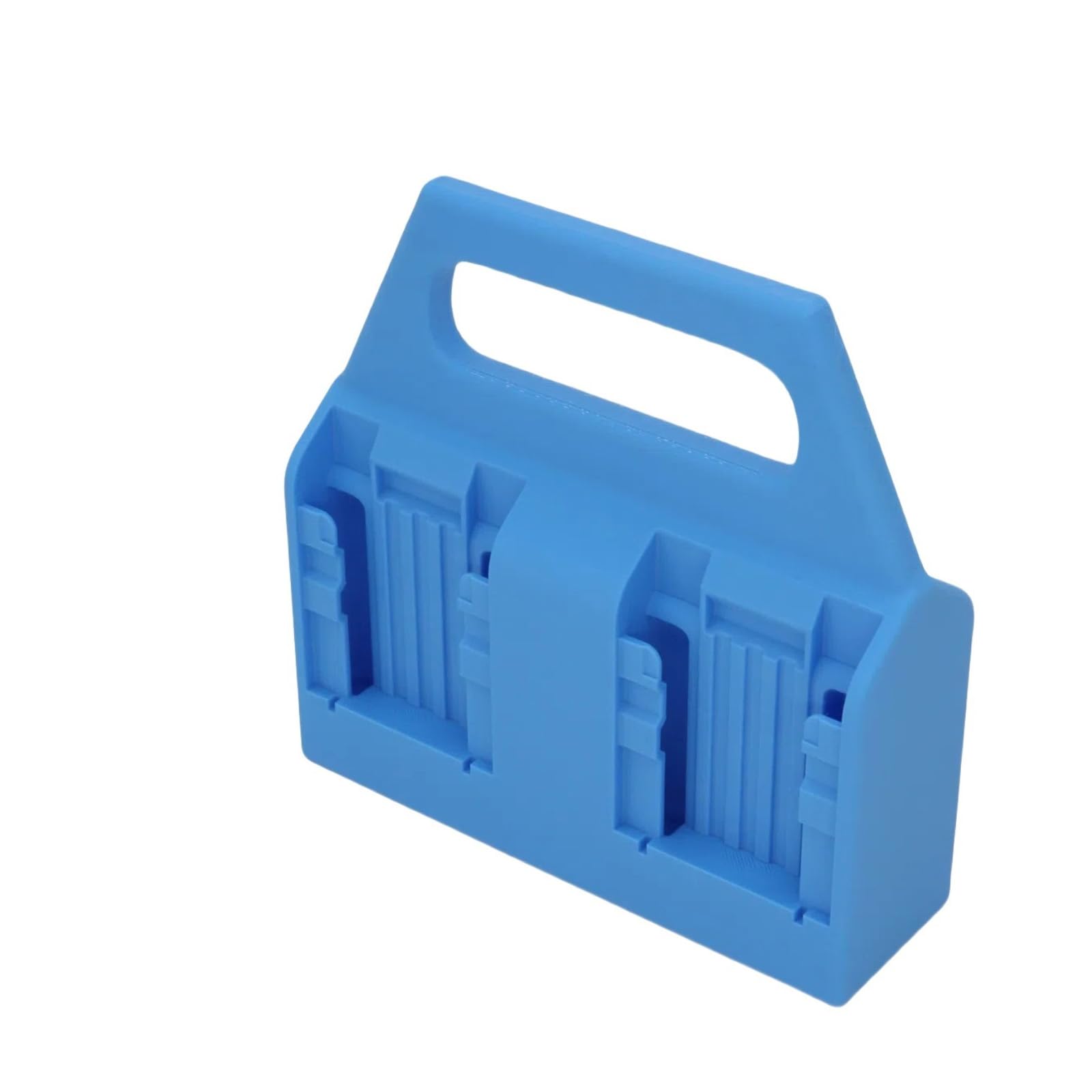 Transportable Suspended Storage Planner for Power Tool Batteries Permanent Polystyrene Battery Owner with Handle Effect Immune Black Lie Battery Rack