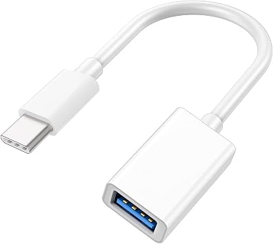 USB-C to USB Adapter for iPhone 15 16 17 MacBook Pro Air 2025 iMac iPad mini Pro, Apple MFi Certified USB OTG Cable Converter Support Camera, Card Reader, USB Flash Drive, MIDI Keyboard White