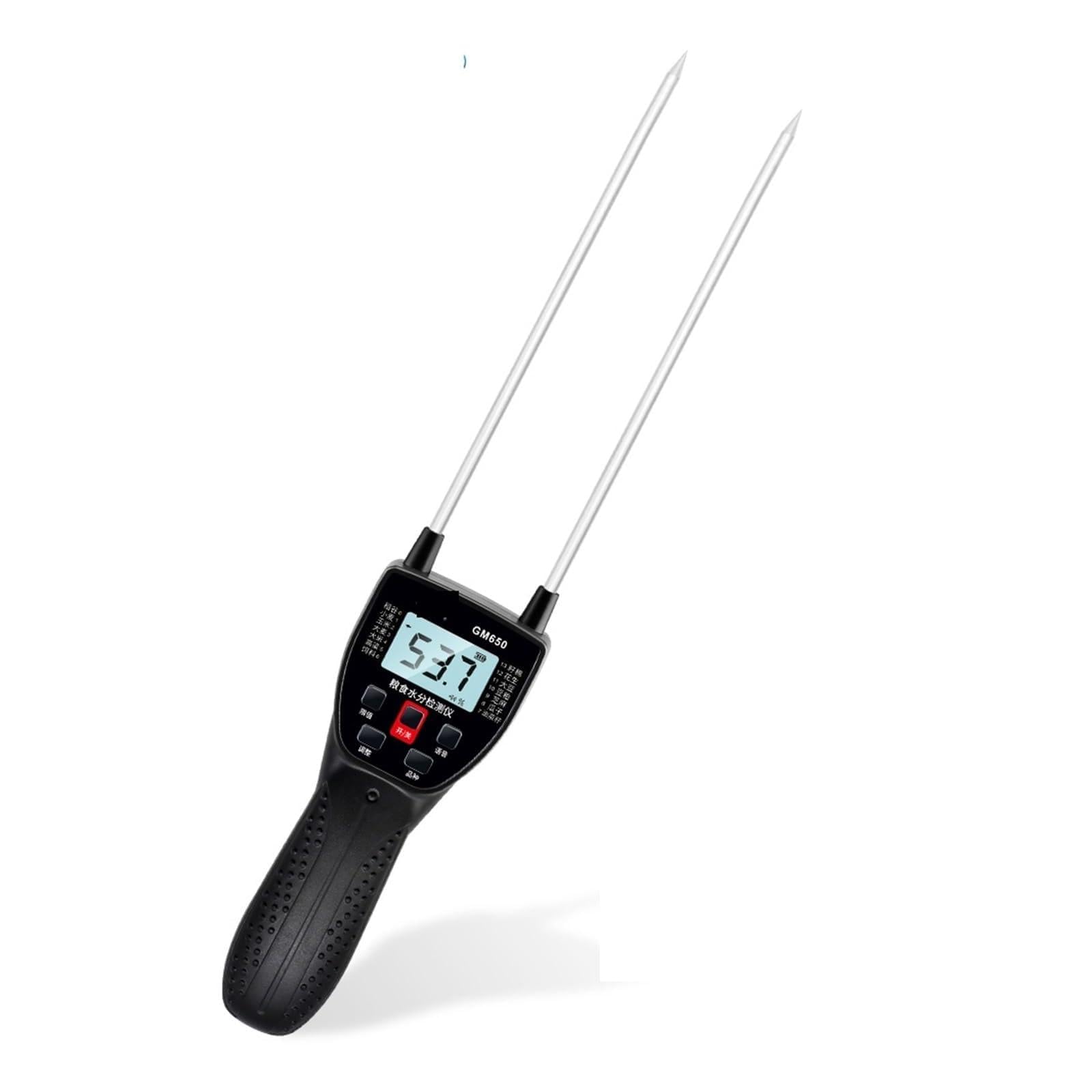 JVDDI Grain Moisture Meter LCD Digital Hygrometer Handheld Humidity Content Detector For Corn Wheat Rice Bean Barley Fodder