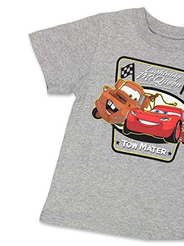 Disney Cars Tow Mater Toddler Boys Short Sleeve T-Shirt Tee (3T, Gray) #TOP5