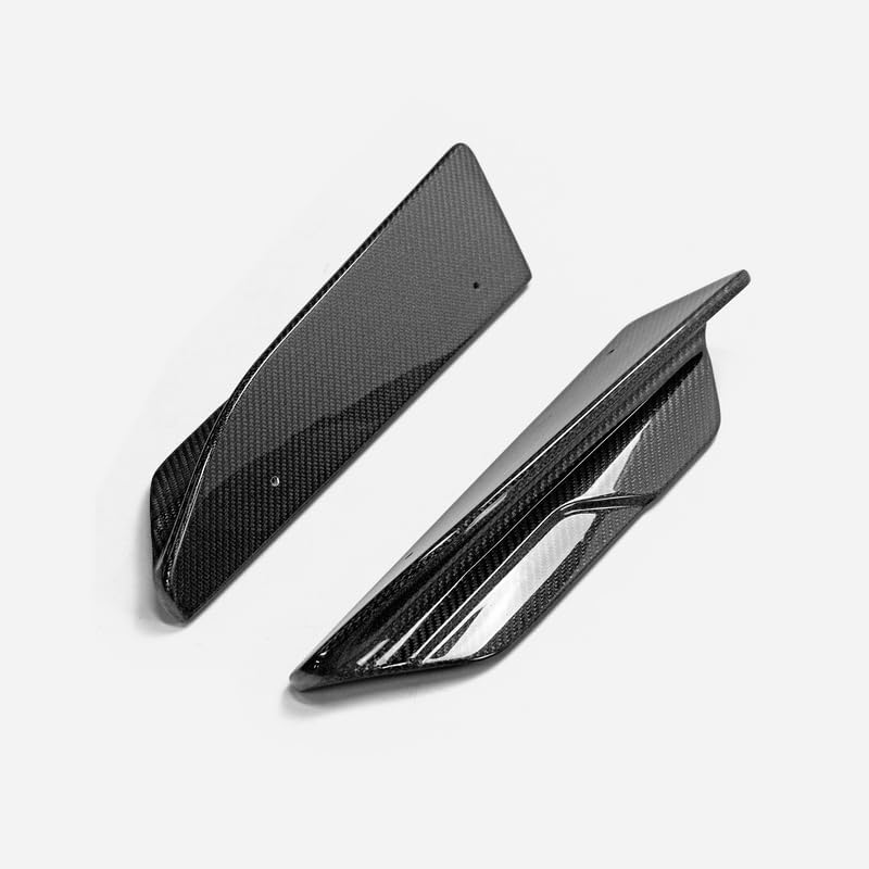 for Genesis G70 Facelift 2022+ Carbon Fiber Rear Bumper Spat 2Pcs