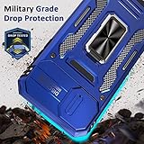 BaHaHoues iPhone 13/14 Case with Slide Camera Cover & Magnetic Kickstand, Military Grade Shockproof Protective Case (Blue) - Image 4