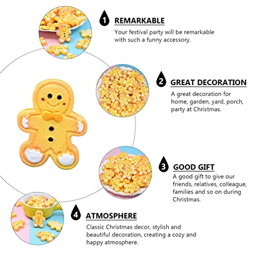 TOYANDONA 40pcs Christmas Mini Gingerbread Man Cutouts - Image 3