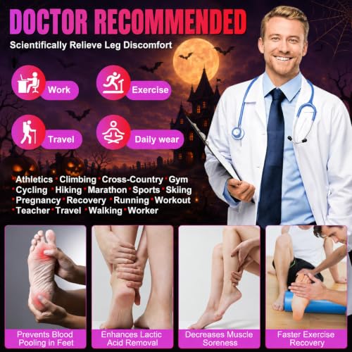 Image of bropite 3 /4 Pairs Plus Size Compression Socks for Women & Men 20-30 mmhg-Extra Wide Calf Support Socks for Medical,Running