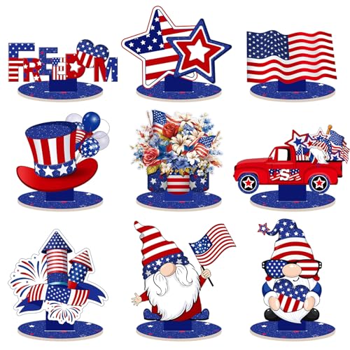 Décorations du 4 juillet pour table faciles à installer | Kit Namalu de 18 pièces sans stress