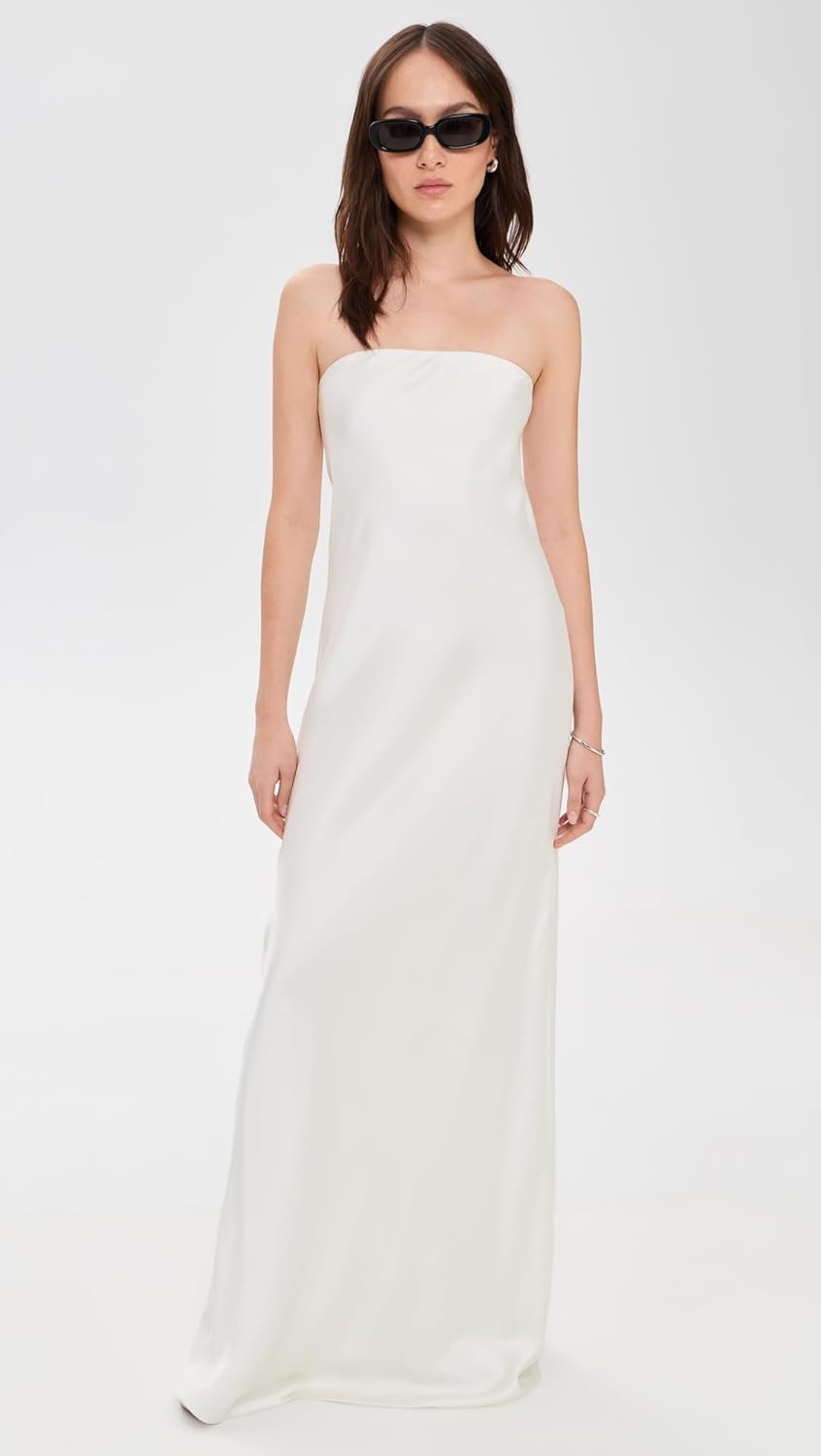 Norma Kamali Women's Bias Strapless Gown