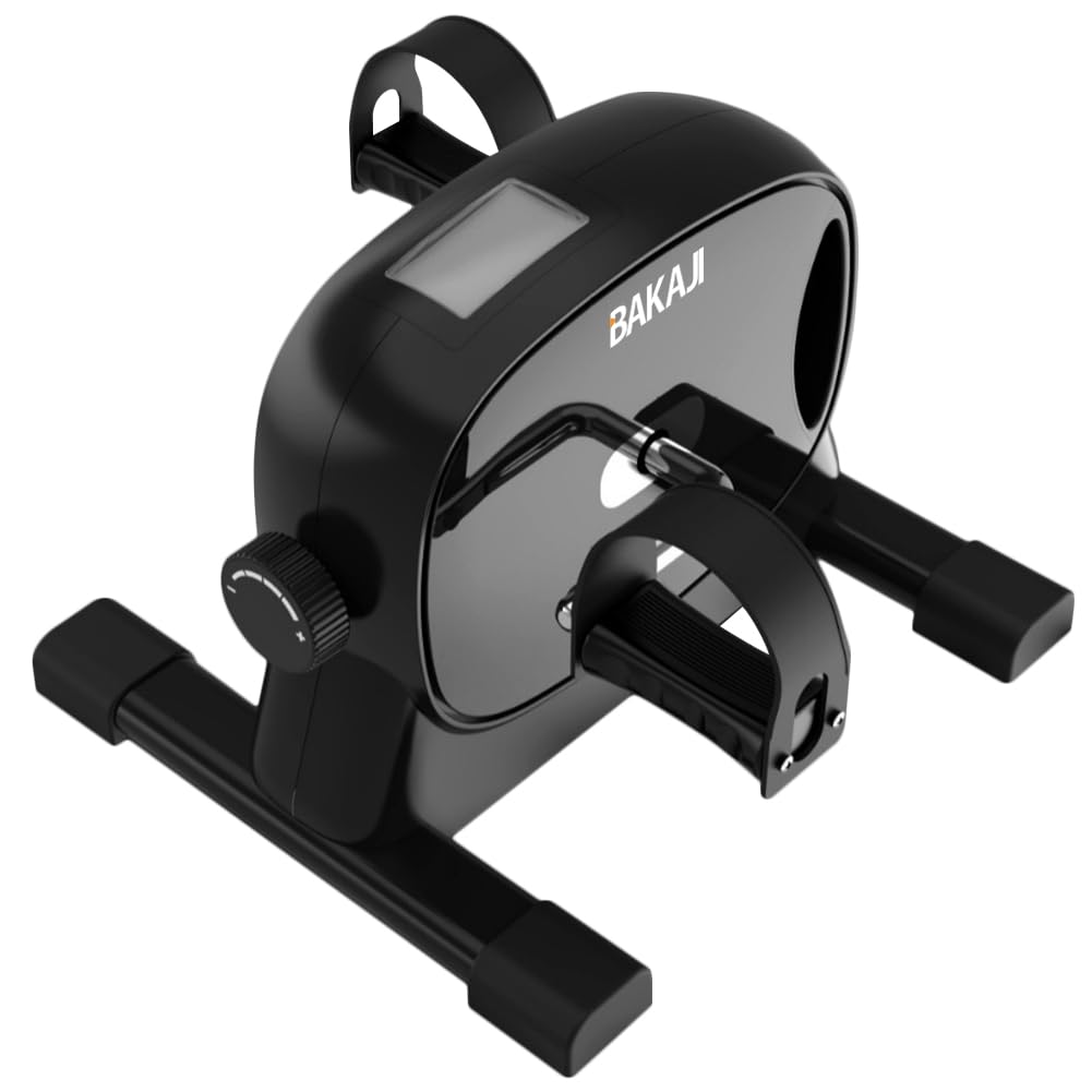 BAKAJI Pedaliera per Allenamento Braccia e Gambe, Cyclette Cycle Bike da Ginnastica Passiva, Ideale per Riabilitazione, Anziani, Fitness, Esercizio Fisico, Palestra