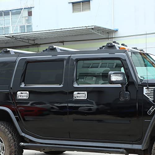 Piugilh Fit For Hummer H2 2003 2004 2005 2006 2007 2008 2009 Lower Windows Frame Sill Molding Cover Trims Stainless Steel,4Pcs #TOP5