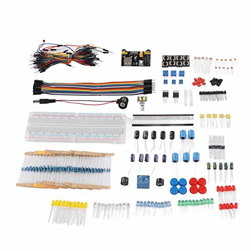 Electronic Component Kit, Resistor Capacitor Diode Module PCB Controllable LED Brightness Electronic Component Assortment for Learning Resources