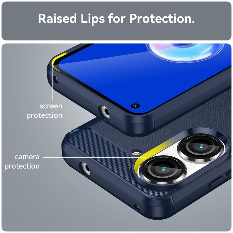 Image of Basic Case for Zenfone 9 /10 (Carbon Fibre Blue)
