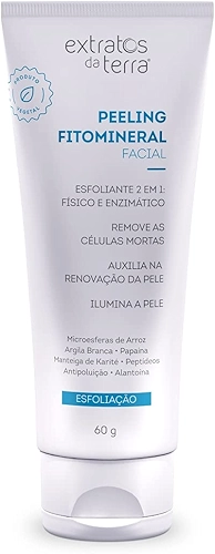 DERMOSOFT CLEAN PEELING FITOMINERAL FACIAL 60 G EXTRATOS DA TERRA