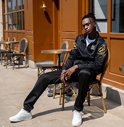 MANTORS Men's Hooded Athletic Tracksuit Full Zip Casual Jogging Gym Sweat Suits4