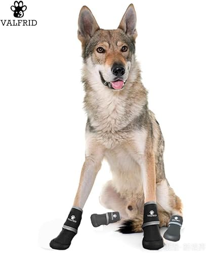 Miniatura 7 de Zapatos para perro, botas de lluvia impermeables para invierno y días nevados, pavimento caliente de verano, botines para perros pequeños, medianos