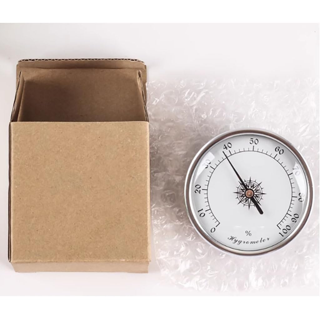3-teiliges Set Barometer, Thermometer, Hygrometer, 2,83 Zoll Barometer, wandmontierte Wettervorhersagestation, Wetterstation für drinnen und draußen, Silber
