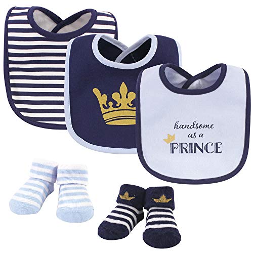 Image of Hudson Baby Unisex BabyCotton Bib and Sock Set