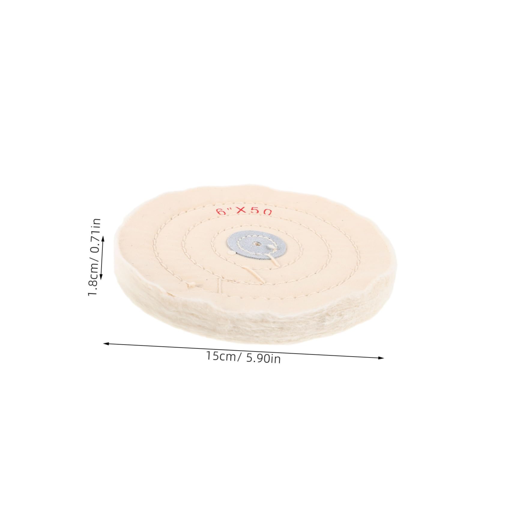 Homoyoyo Ruote Lucidanti in Cotone Bianche 5 Pezzi per Utensile Rotante, Finitura a Specchio e Lucidatura Fine per Metallo e Intaglio del Legno