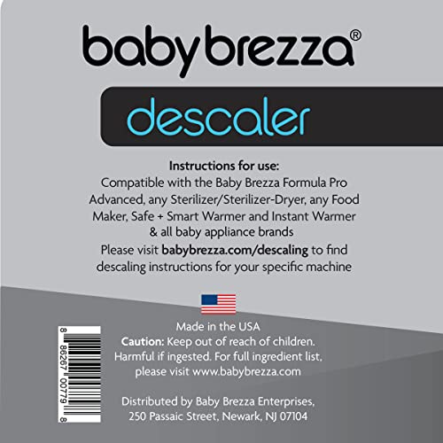 image for Baby Brezza Descaler 8 oz. Made in USA. Universal Descaling Solution f