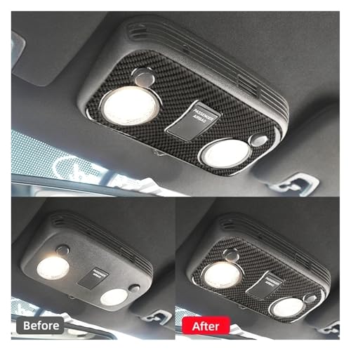Embellecedor de panel de luz de techo para Ford Mustang GT que cubre arañazos con estilo 4
