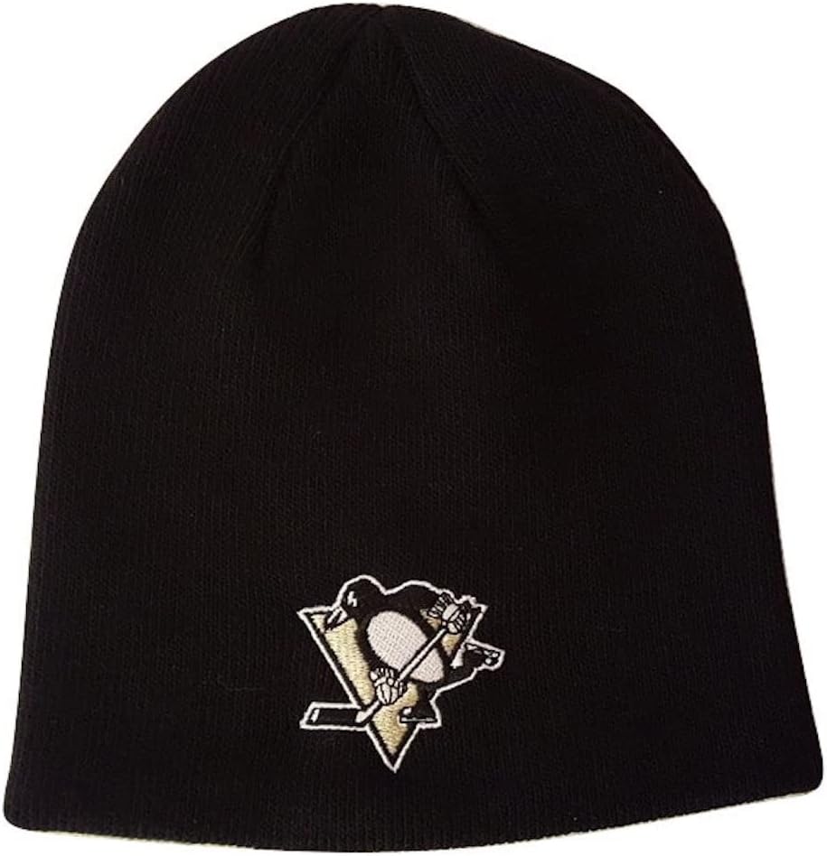 Zephyr Pittsburgh Penguins Black Edge Skull Cap NHL