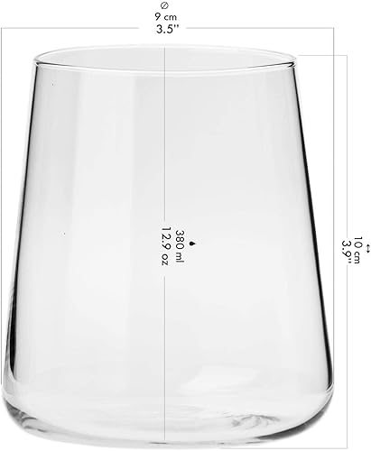 Miniatura 3 de Krosno Juego de vasos  6 vasos altos de jugo de agua de 18.3 onzas + 6 vasos de jugo de agua de 12.9 onzas  Colección Avant-Garde  Cristal  Apto
