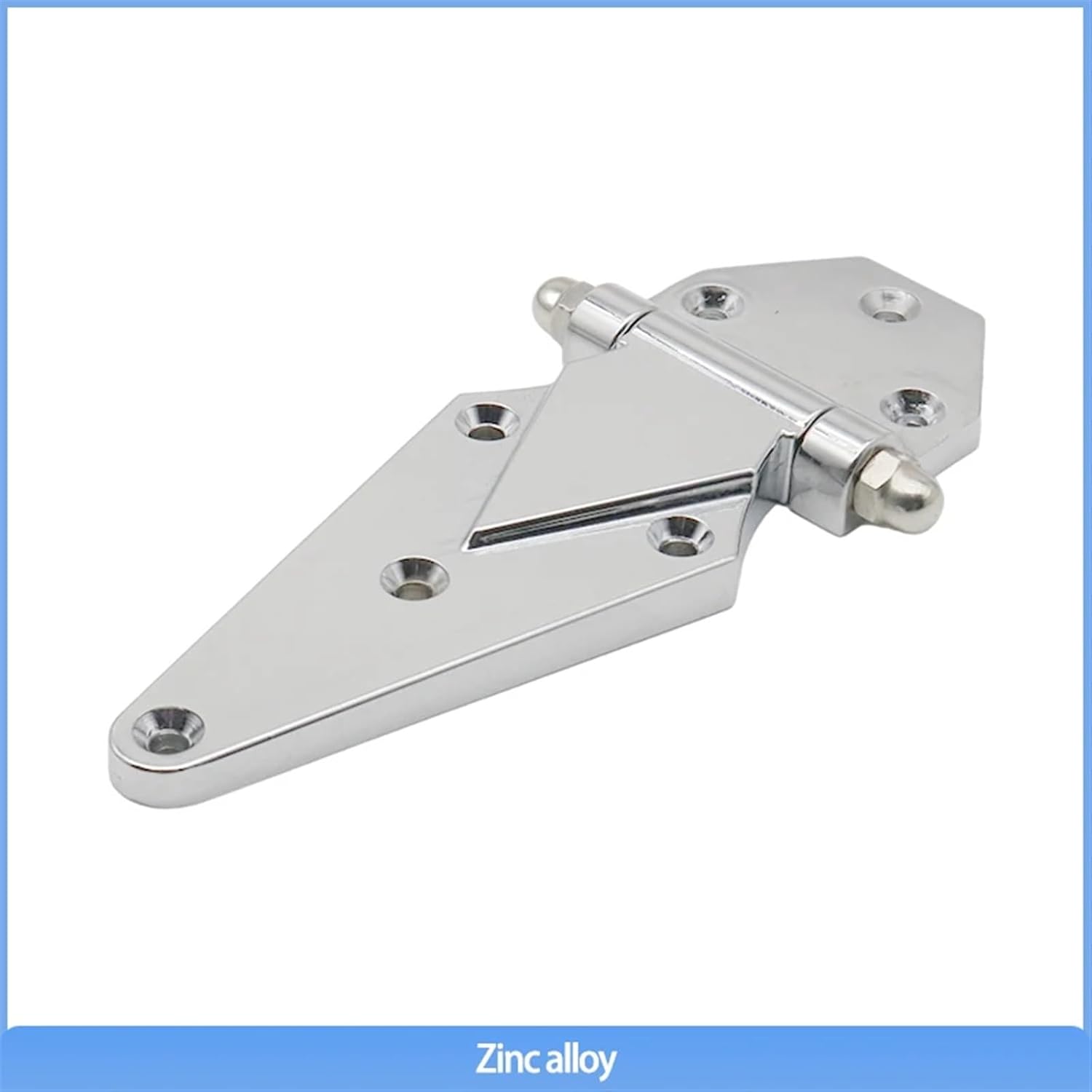 Heavy-Duty 304 Stainless Steel Or Zinc Alloy Hinge for Engineering Equipment Doors Refrigerated Truck and Compartment Doors 1Pcs(Zinc Alloy)