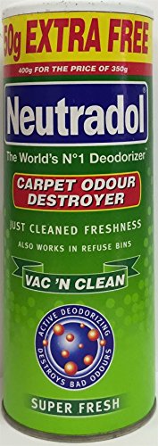 Neutradol Carpet Vac N Clean Super frais poudre aspirateur tapis 3x