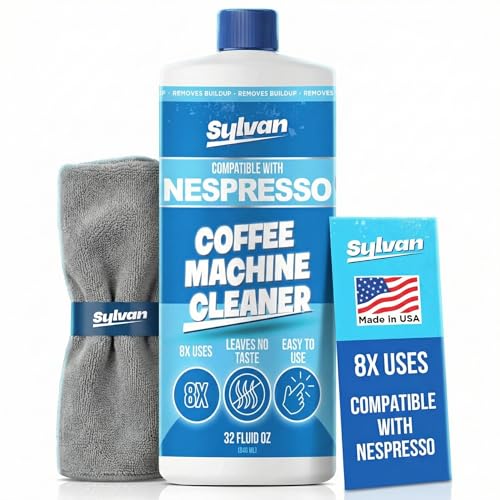 Descaling Solution Compatible with Nespresso Vertuo | Free Cleaning Cloth | 12 Month Supply | Made...