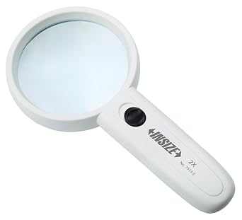 INSIZE 7513-2 Magnifier with Illumination, White