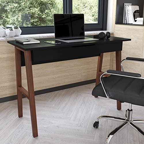 Flash Furniture Darla Computer Desk - Black Home Office Desk With Storage Drawer - 42" Long Writing Desk For Bedroom #TOP1