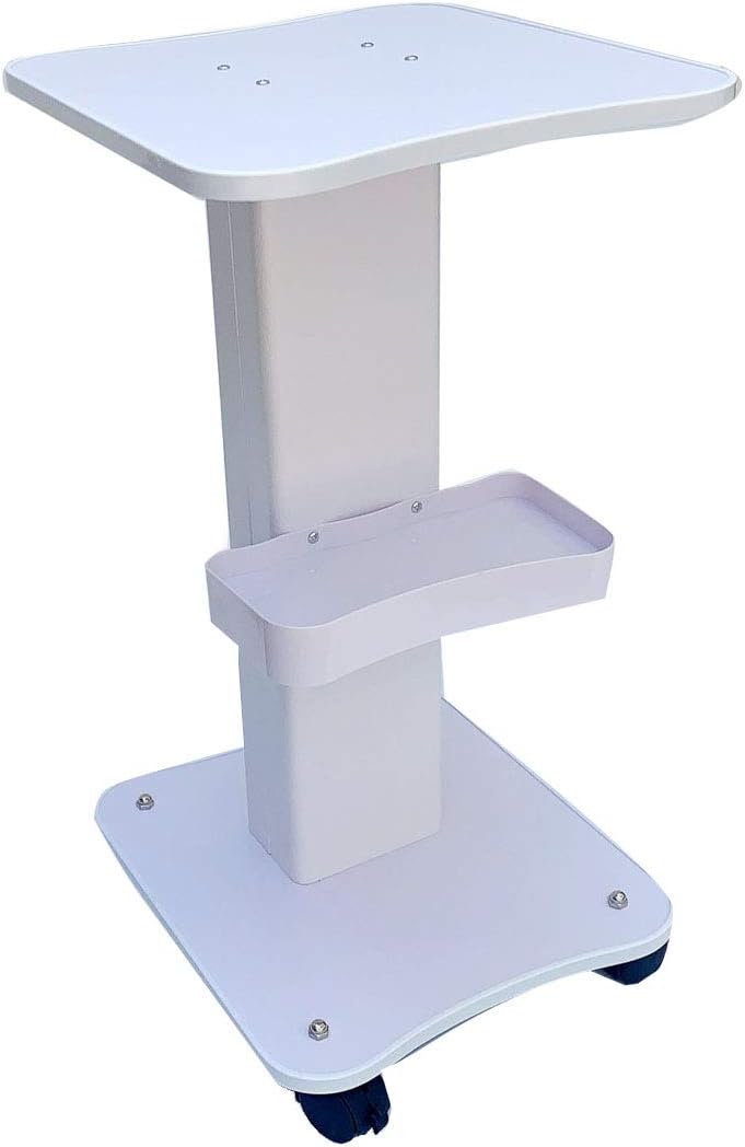 Esthetician Beauty Salon Trolley Cart with Wheels, Salon Spa Trolley Stand, 3 Tier Esthetician Machine Rolling Cart for Beauty Instrument Storage