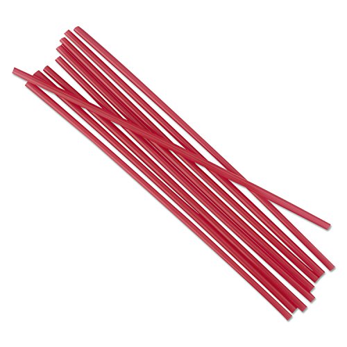 Pitillos rígidos rojo 5.25 pulgadas por 1000 unidades miniatura 2
