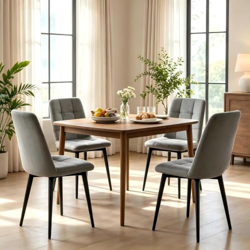 JMGJOY Velvet Dining Chairs Set of 4