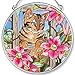 Amia 6631 Handpainted Glass Cat Suncatcher, 4-1/2-Inch