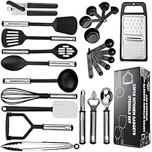 Kitchen Tools 25 Piece Set Kitchen Utensils Cookware Set Silicone Kitchen Utensils Kitchen Utensils Baking Utensils Heat Resistant Chitin Tools Set Cooking Utensils Potato Masher Turner Whisk Tongs