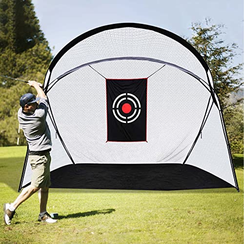 Sharellon Golf Practice Net, 10X7Ft Golf Hitting Training Net With Target And Carry Bag, Heavy Duty Golf Net For Hitting Driving Backyard Indoor Outdoor #TOP21
