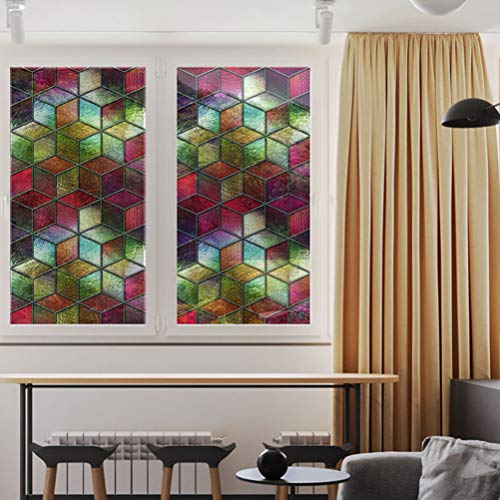 CLISPEED Filme de Privacidade de Janela 22. 8 X 17. Filme de Vidro de Janela 3D de 7 Polegadas - Ade