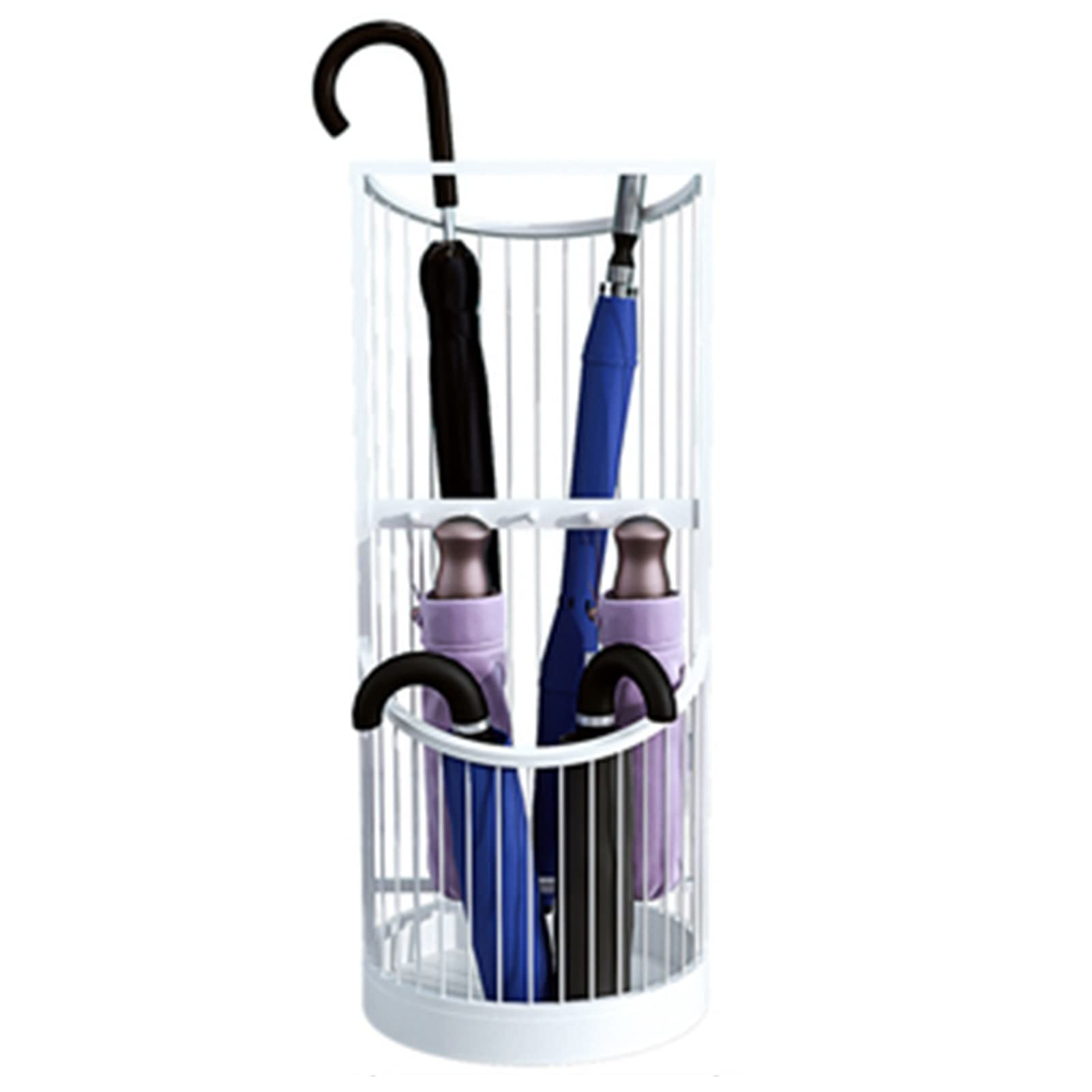 Porte-parapluie ajouré style tonneau pour garder votre entrée de jardin propre