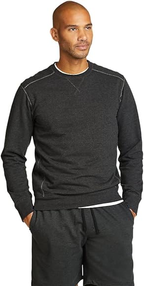 eddie bauer camp fleece crew sweatshirt