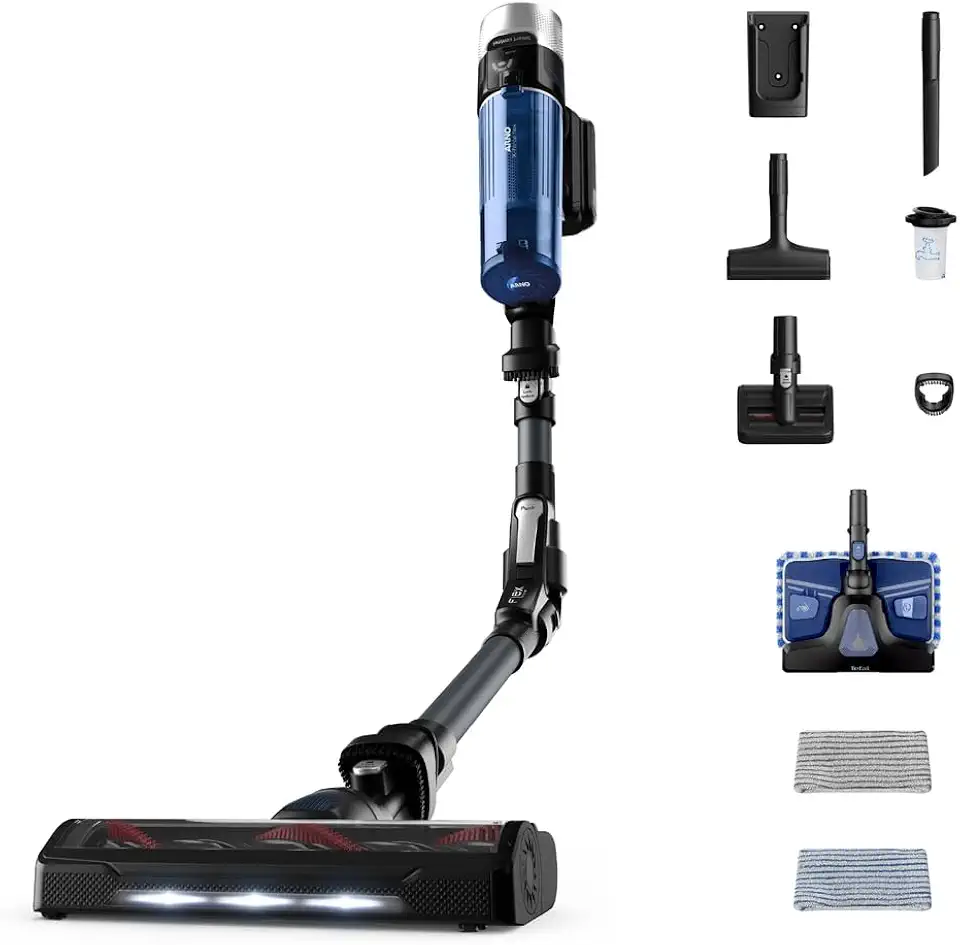 Aspirador de Pó Versatil Sem Fio Arno X-FORCE FLEX 9.60 Aqua com Tubo Flexível, Acessório Aqua e 10 Acessórios, XF9A Bivolt