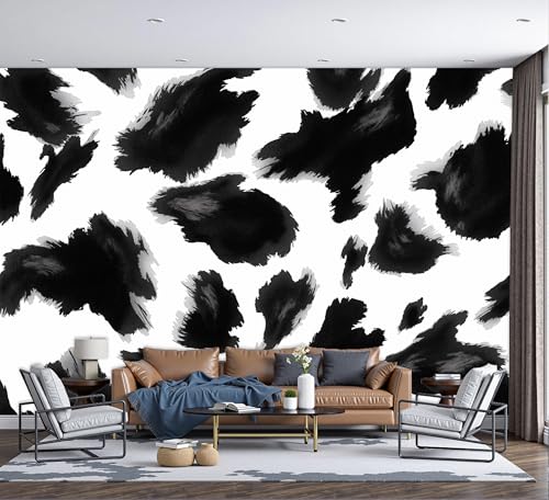 Papel tapiz fotografico de vaca patchwork de 200x140cm para mural de sala 2