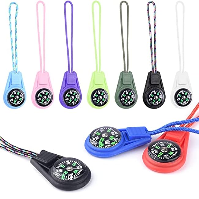 Mini Compass for Kids Compass Keychain£¬Button Compass Bulk kit£¬Paracord Hiking Survival Small Compasses£¬Kids Scout Compass.