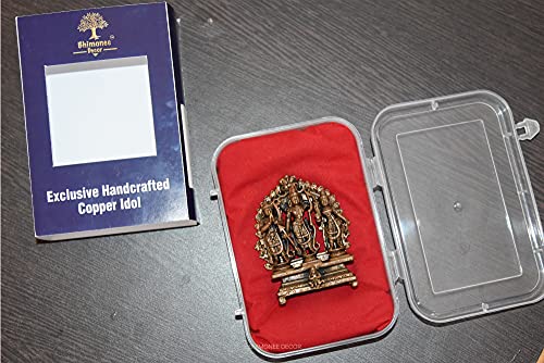 Estatua Ram Darbar de Cobre Hecha a Mano 7 cm miniatura 4