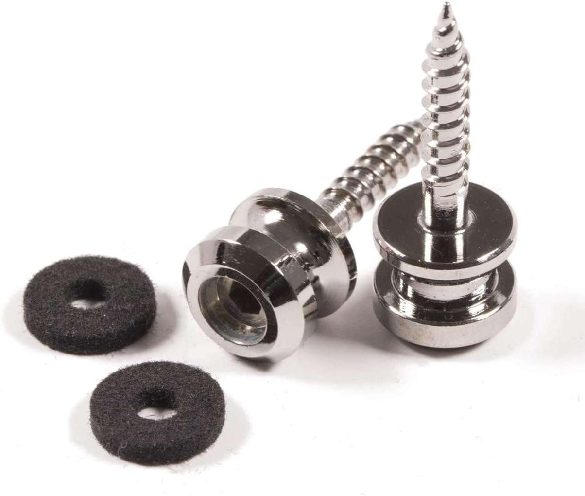 Lock Buttons - ruthenium (1 pair)