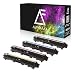 Produktbild 4X Alphafax Toner ersetzt Brother TN241 TN245 Schwarz 2.500 Seiten Color 2.200 Seiten
