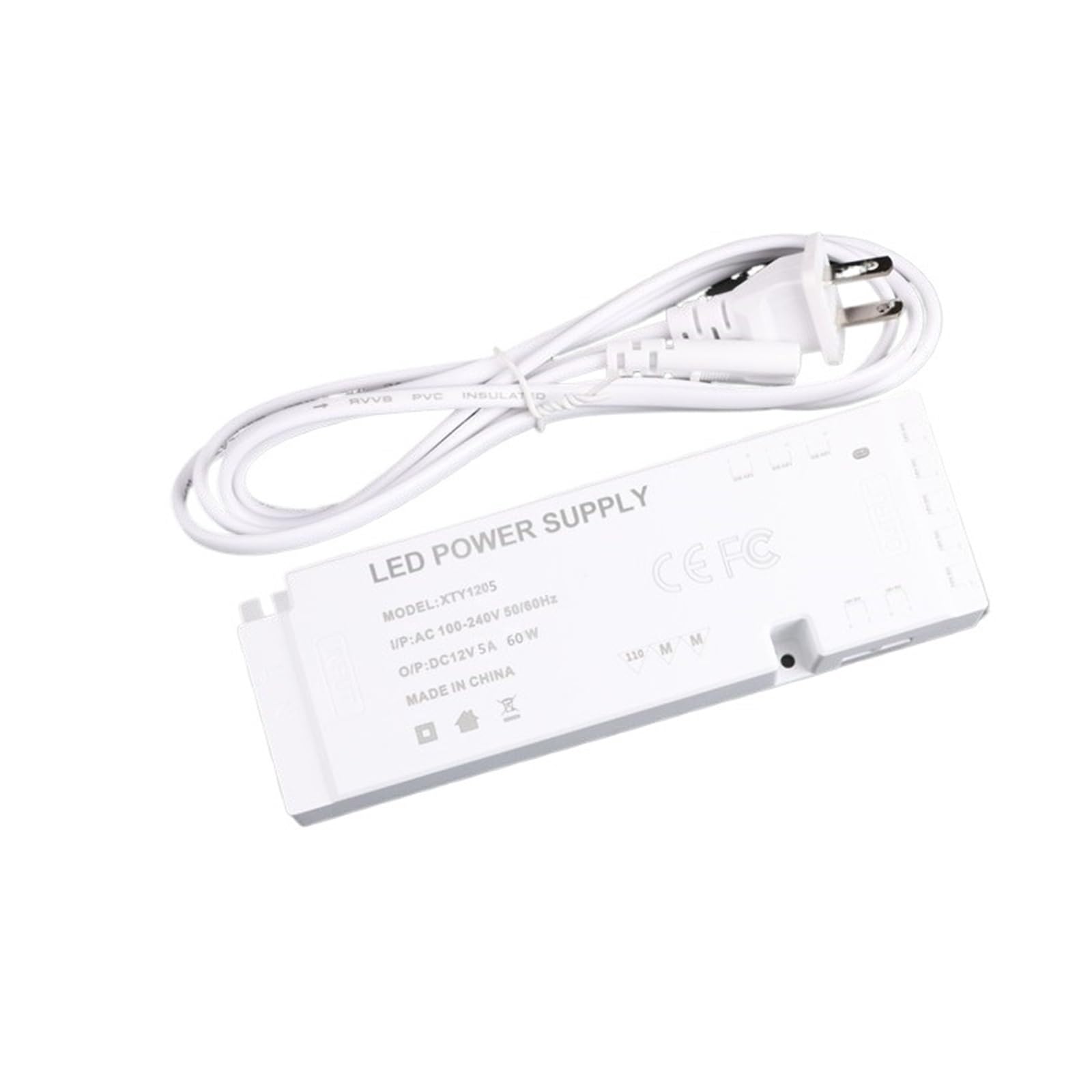 Alimentation 24V induction transformateur LED 60W ultra-mince