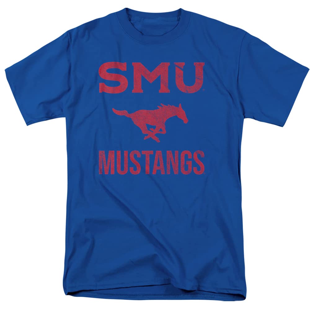 Southern Methodist University Official Mustangs Logo Unisex Adult T Shirt