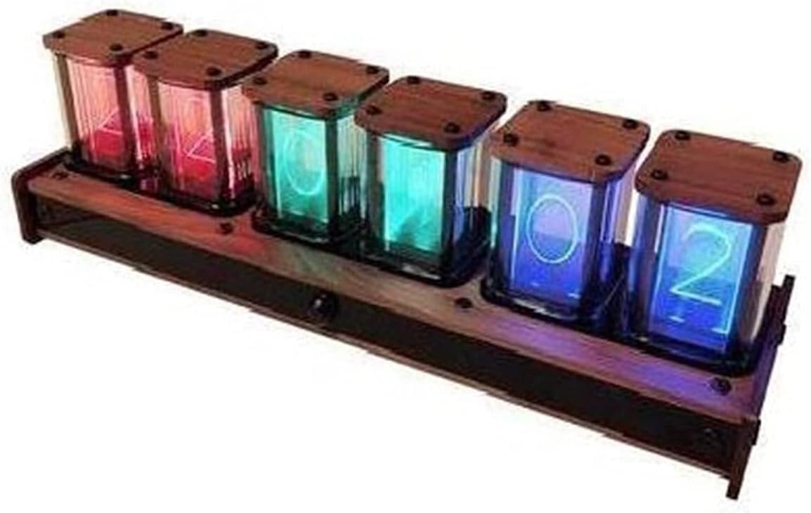 YUSIWOAL Creative LED Digital Display Electronic Alarm Clock Infrared Induction Voice Timekeeping Desktop Ornaments