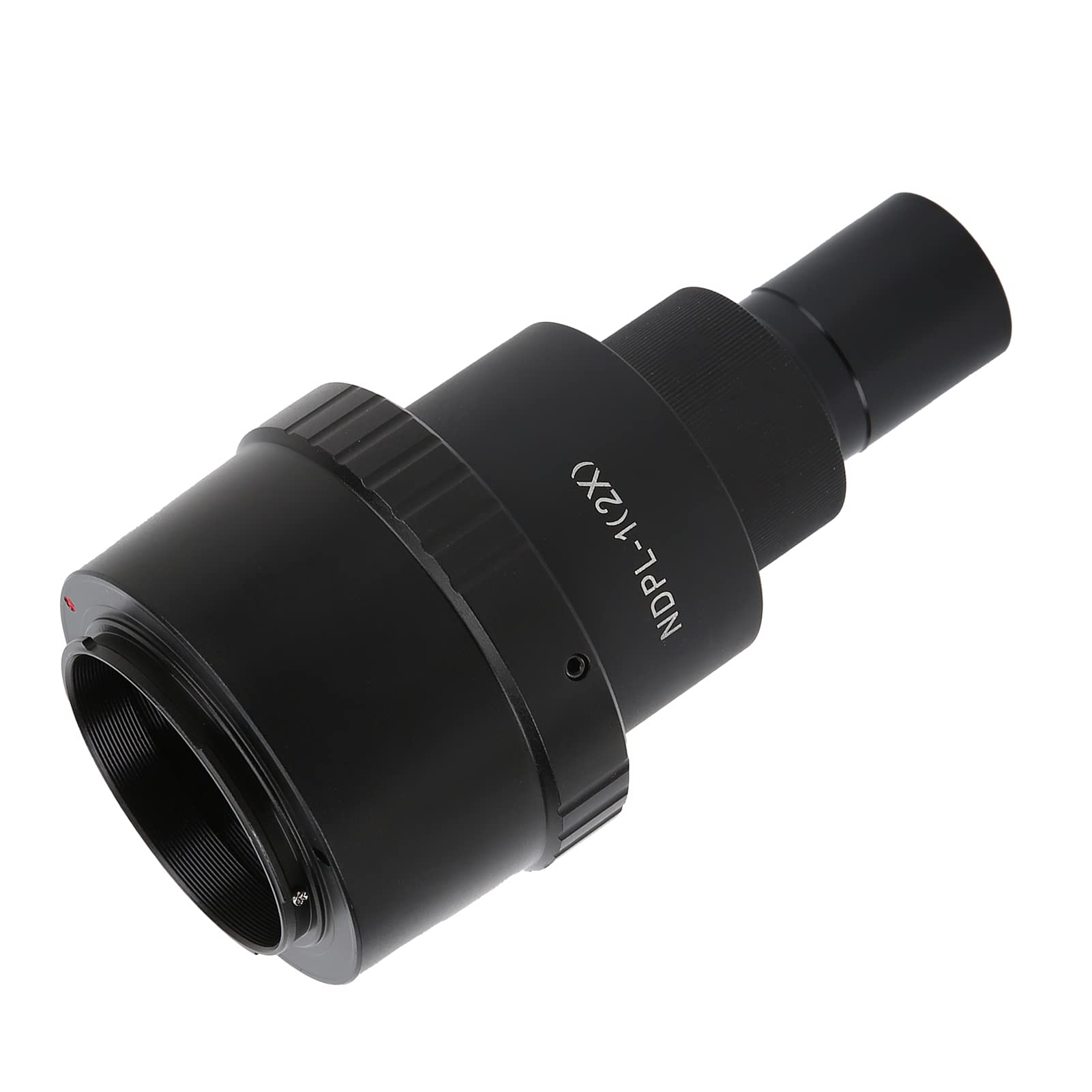 Aramox Zestaw Obiektywów do Mikroskopu T2 FX Adapter Aparatu Bezlusterkowego ze Stopu Aluminium M42x0,75 2X do Fotografii i Obserwacji z Biologicznym Mikroskopem Stereoskopowym
